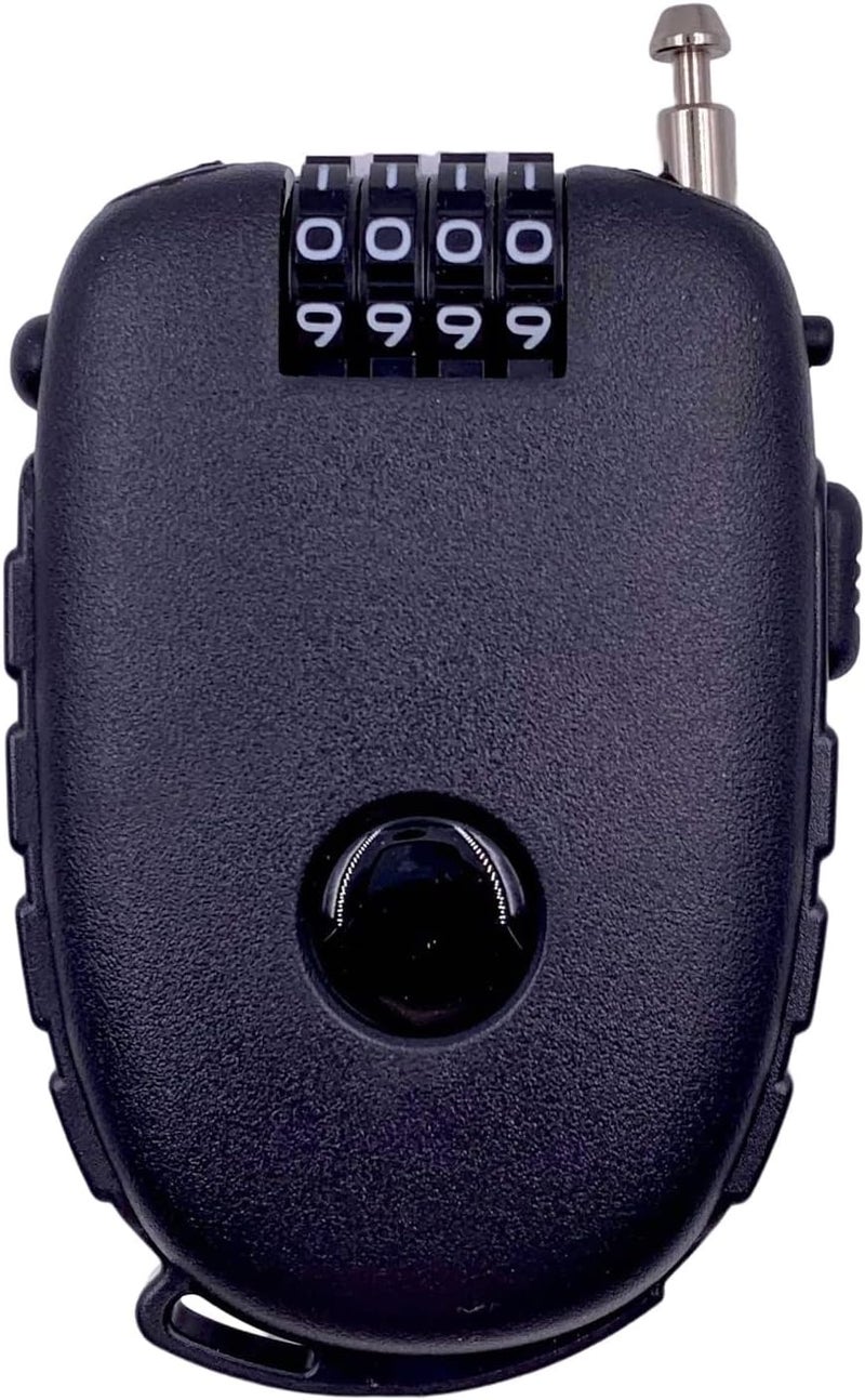 Bosvision Ultra-Secure 4-digit Combination Lock with 3 Feet Retractable Cable for Bike, Ski, Snowboard and Stroller - Image 1